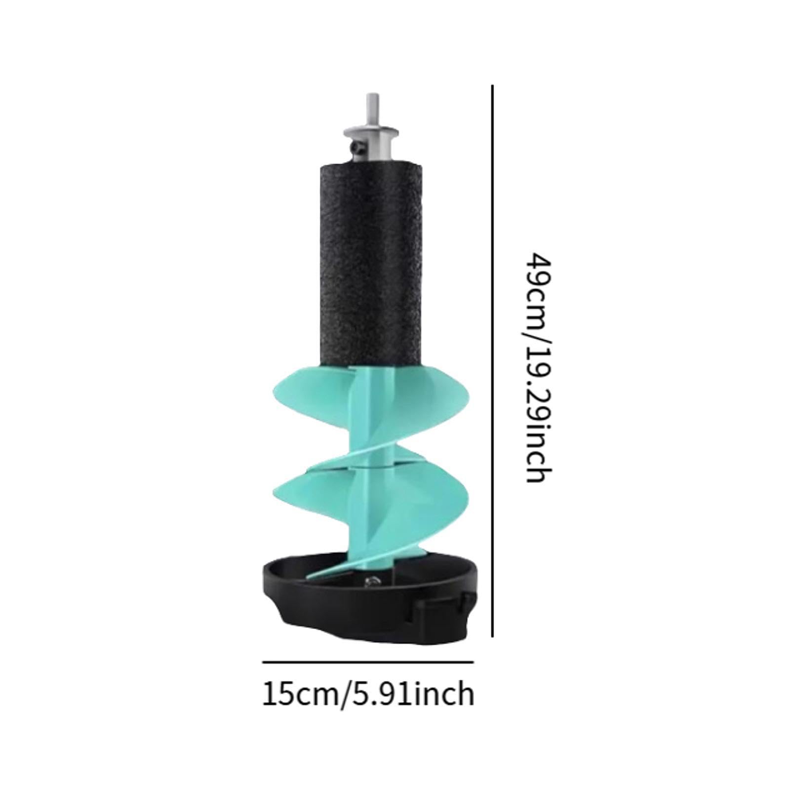 Fenteer Eisbohrer 6 Zoll Nylonklinge - Eisangelbohrer 50 Cm Blau Für Winterangeln