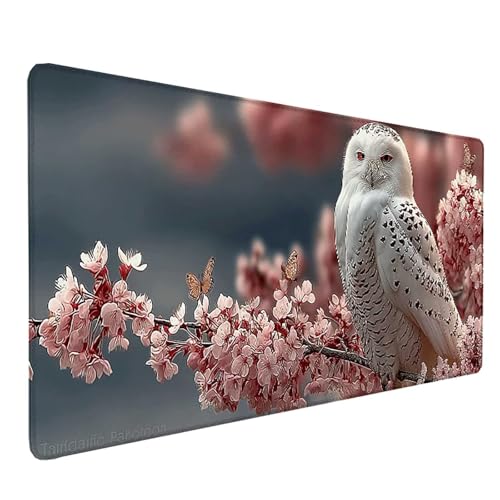 Tapis de souris blanc XXL 800x300mm, le cadeau femme idéal pour sublimer un bureau sur PC