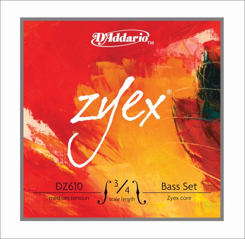 D'Addario Zyex Bass 10Bk Set 3/4 M (DZ6103/4M-B10)