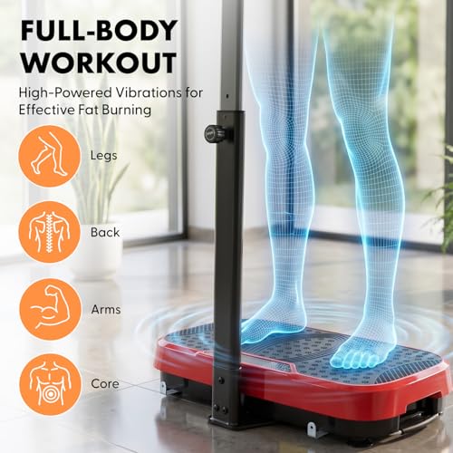 Hurtle Single-Motor Vibration Plate with 1-99 Speeds & 10 Programs — view 3