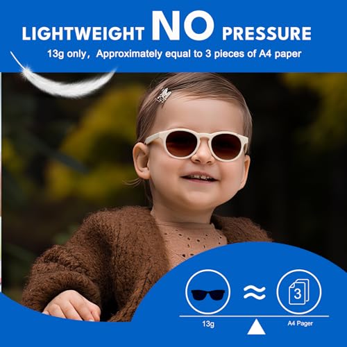 Image of 2-Pack Toddler Polarized Sunglasses UV400 with Strap