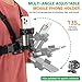 KINGKI Mobile Phone Chest Strap Harness Mount Head Strap Holder Kit for POV/VLOG,Cell Phone Clip Compatible with iPhone,Samsung,GoPro Hero 12, 11,10, 9, 8, AKASO,DJI Osmo,and Action Cameras…