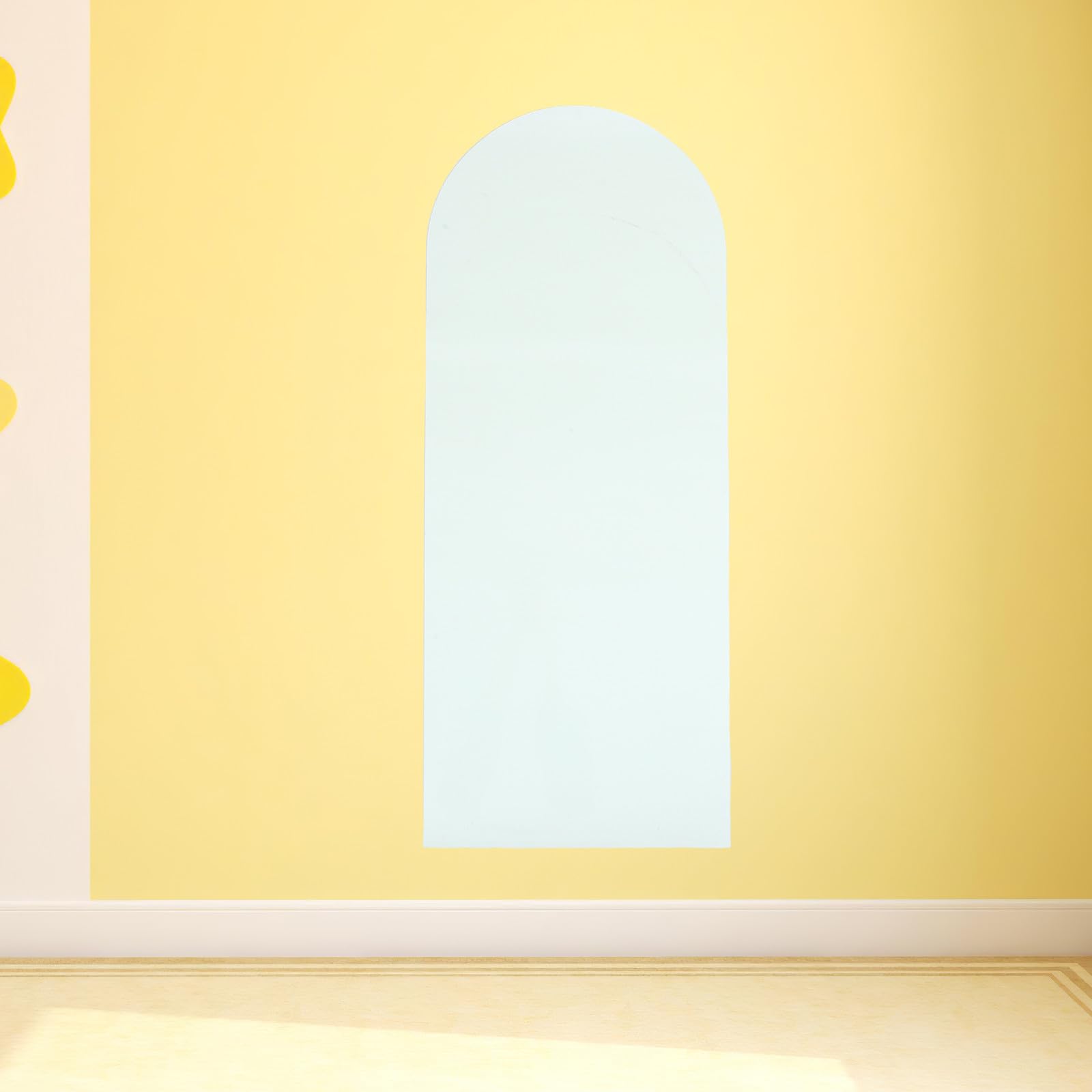 Naklejka ścienna Arch: Naklejka suchościeralna, tablica kredowa na ścianę - 39,7" x 16" samoprzylepna, tablica kredowa do pokoju zabaw, domu, szkoły, biura