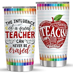 TEEZWONDER Teacher Appreciation Gifts for Women - 20 Oz Stainless Steel Insulated Coffee Tumbler With Lid - Teachers Day Graduation Appreciation Week Birthday Thank You Gifts for Teachers Women TEEZWONDER Teacher Appreciation Gifts for Women 20 Oz Stainless Steel Insulated Coffee Tumbler With Lid Teachers Day Graduation Appreciation Week Birthday Thank You Gifts for Teachers Women