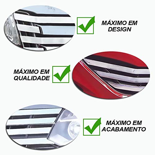 Sobre Grade Prisma 2013 a 2016 Aço Inox Cromada Filetada