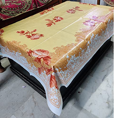 MANTEL Floral Design Center Table Cover for 2 & 4 Seaters, 40×60-inch (Yellow) MANTEL Floral Design Center Table Cover for 2 & 4 Seaters, 40×60-inch (Yellow)