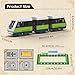 Mould King 12040 Italian Marconi Express Light Rail Train Set - Remote & APP Controlled Building Kit with Tracks-1,957 Pieces
