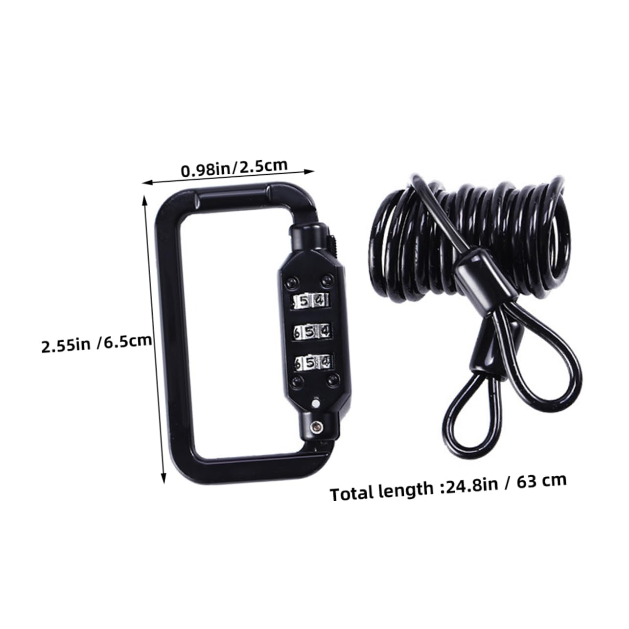 Milisten Motorcycle Lock Zinc Alloy Security Cable for Protection for Parking and Travel