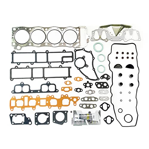 Image of Partsflow Head Gasket Set Cylinder Head For 1985-1995 Toyota 4Runner For 1985 Toyota Celica For 1985-1995 Toyota Pickup OE#1110135080 2.4l 2366cc L4 Sohc, (8 Valve), ENG. CODE inch22r, 22re, 22rec inch