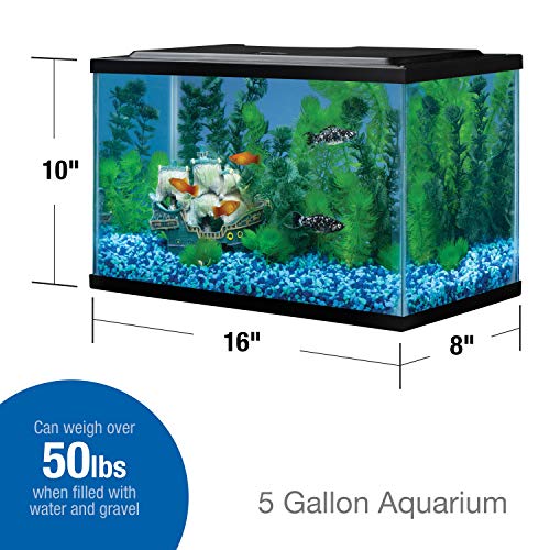 Image of Tetra Glass Aquarium 5.5 Gallons, Rectangular Fish Tank