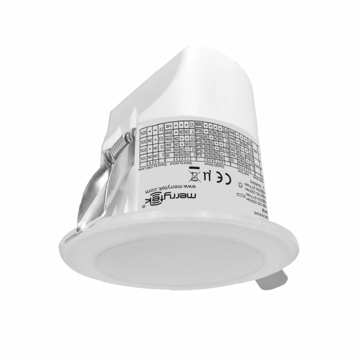MSA012 Merrytek Mikrowellen Bewegungssensor 120-277V 1-10V Dimmbar Tageslichtsensor HF 5.8GHz Bewegungsmelder Deckenmontage IP20 LED Steuerung Büros Räume Erkennung bis 6m