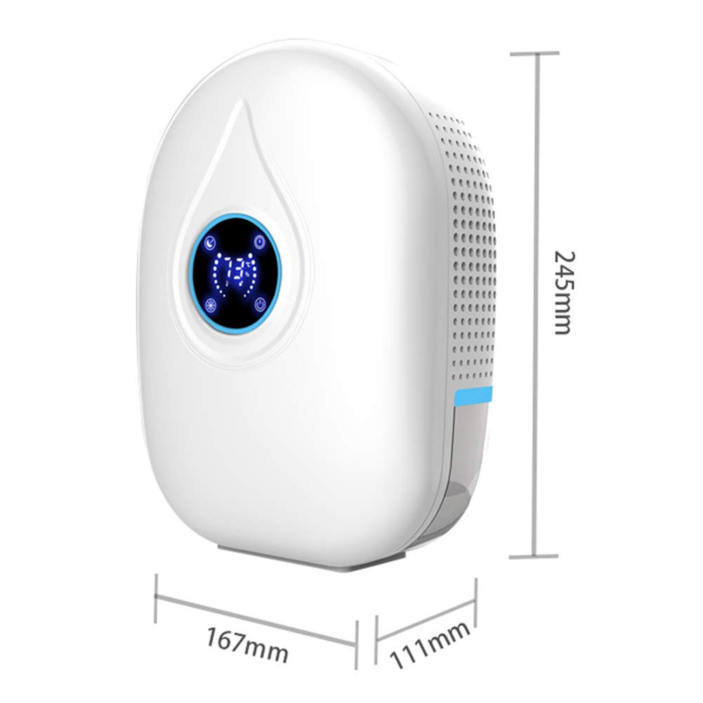 Deumidificatore per Casa Deumidificatori D'Aria Mini Portatile, Silenzioso, Assorbire l'acqua 300ml/24h, Auto-off, Contro la Muffa e L'umidità per Ambienti,Casa, Armadio o Garage