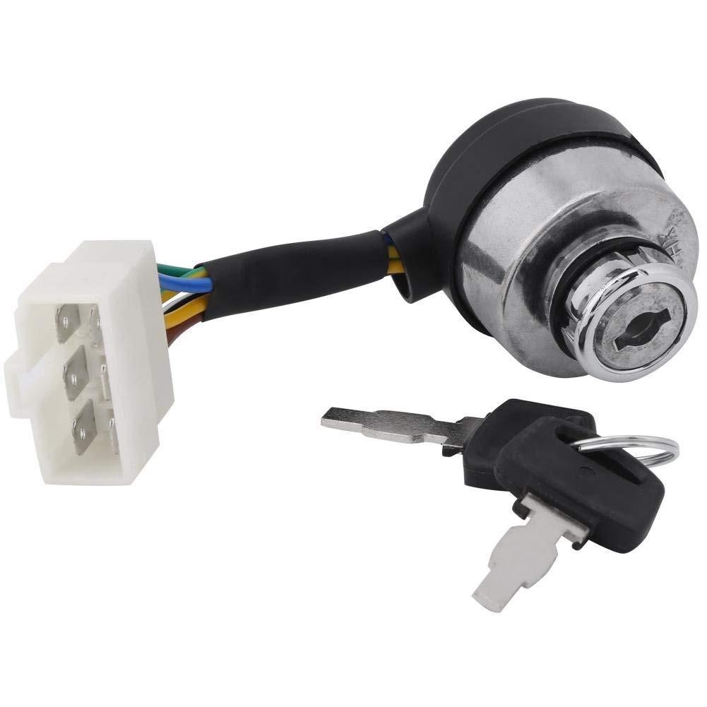 6 Wire Ignition Key Switch for Gas Generator 2.5-6.5KW Start Switch Key with Easy Control