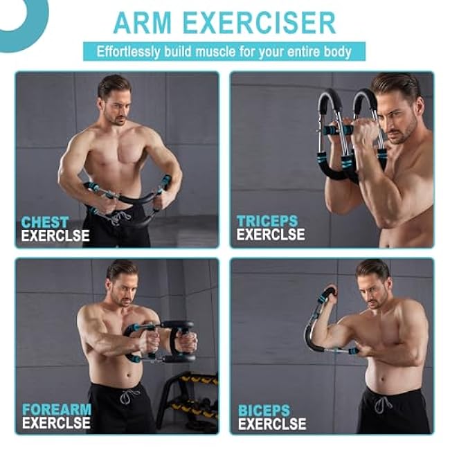 Twister Arm Trainer, Adjustable Chest Muscle Training clamp Muscle Expander,Gorilla bar Shoulder Muscle Training Fitness Equipment, Portable Upper Limb Strength Training Machine arm Torque Trainer