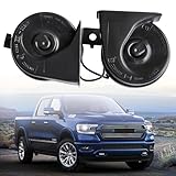 Mocar7 Horn Assembly with Bracket Compatible with 2014 2015 2016 2017 RAM 1500 2500 3500 Dual Horn Replacement 68229241AA