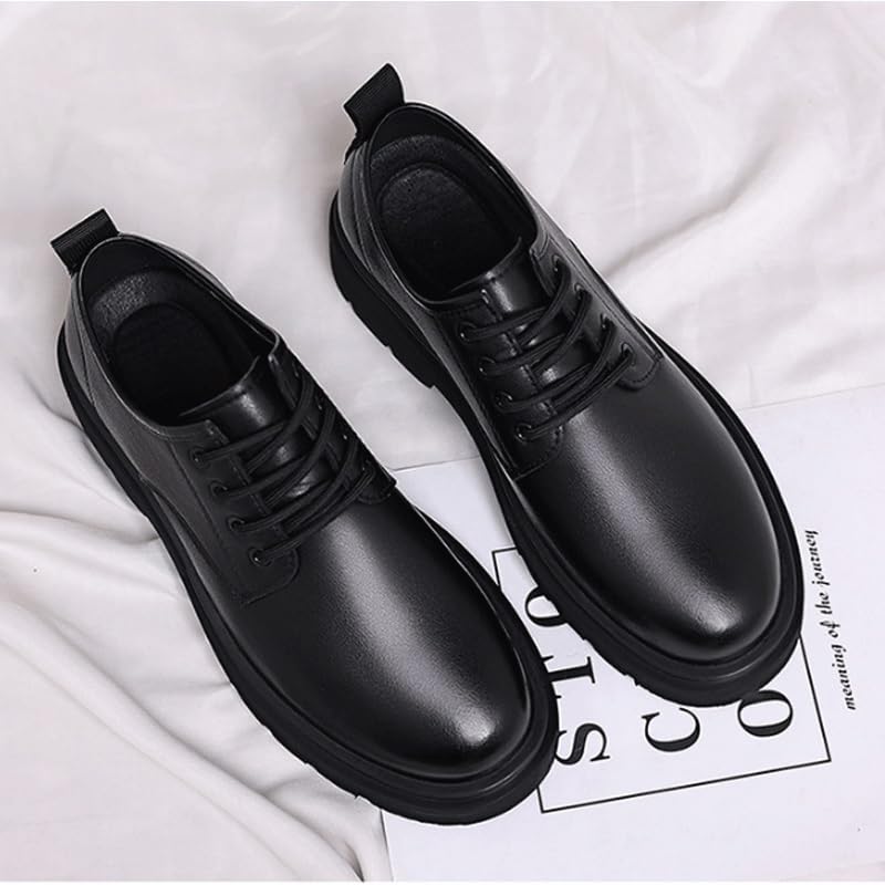 Men's Fashion Dress Sneakers Casual Walking Shoes Black Platform Business Casual Dress Shoes for Men Weddings Business Office Prom2