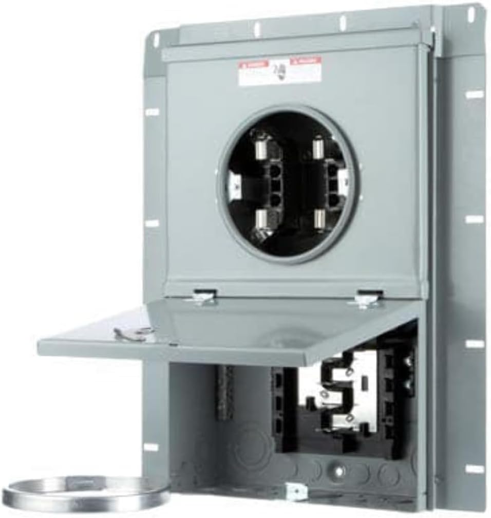 Siemens MC1020B1100F 10 Space 20 Circuit 100 Amp Flush Mount Meter Load Center Combination with Ring Type Cover