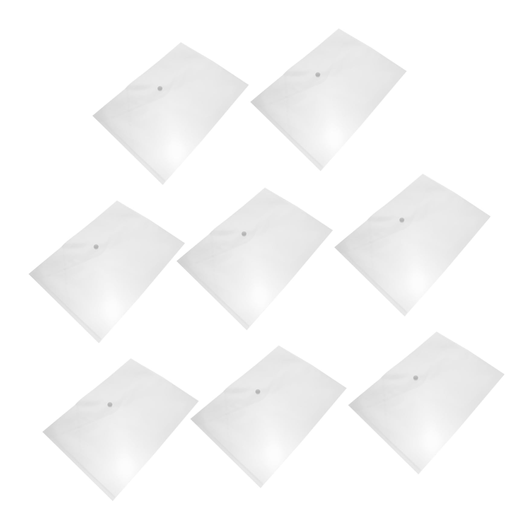 Lurrose Borsa Portadocumenti A4 Chiusura a Bottone in Plastica Trasparente per Ufficio e Studio 40 Pz