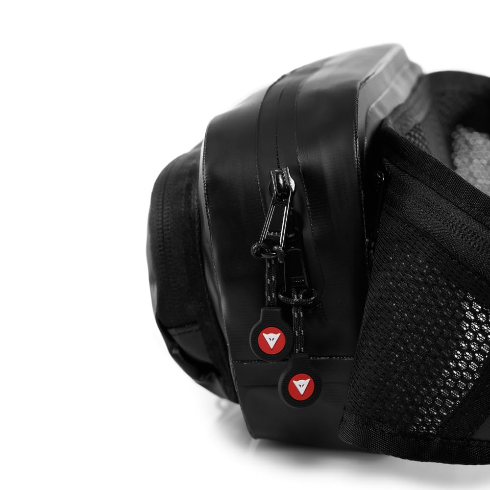 Dainese - Explorer Waist Bag 1.8L, Sac-Banane Imperméable, pour Hommes et Femmes, Noir, N