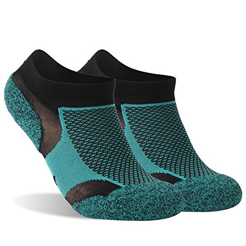 Cushioned Socks Running, diwollsam Womens Girls No Show Colorful Mesh Breathable Comfy Support
