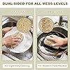 Natural Loofah Sponge with Handle, 5-Piece Replaceable Eco Sponges for Cleaning, Non-Scratch Scrubber for Dishwashing Cookware Pans, Kitchen Eco-Friendly Tools (5) #2