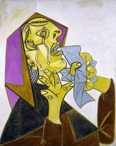 Peinture abstraite Pablo Picasso Femme en pleurs pour salon moderne