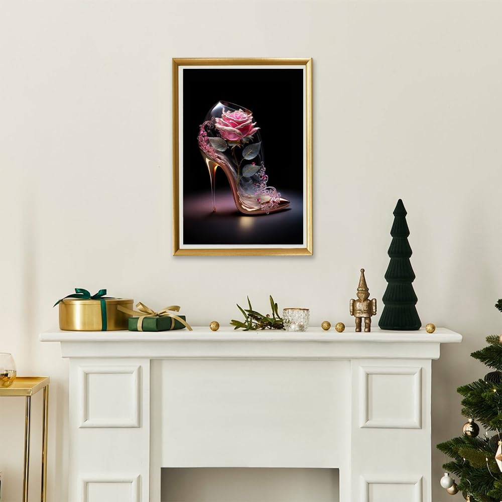 Lavoretto Creativo Fai Da Te Kit Diamond Painting 5D Farfalla E Stitch - 30x30 Cm, Con Diamanti E Tela, Per Decorazione Parete Kit Mosaico 5D