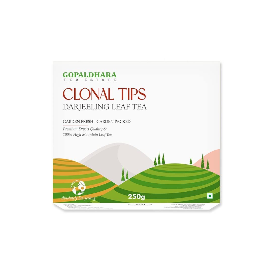 Gopaldhara Darjeeling Tea Clonal Tips High Mountain Darjeeling Black Tea 250 grams Paper Box - (Regular Series) FTGFOP1 Black Tea from High Mountain Elevation 7000 Feet (B07WSKW1CK) Amazon Price History, Amazon Price Tracker