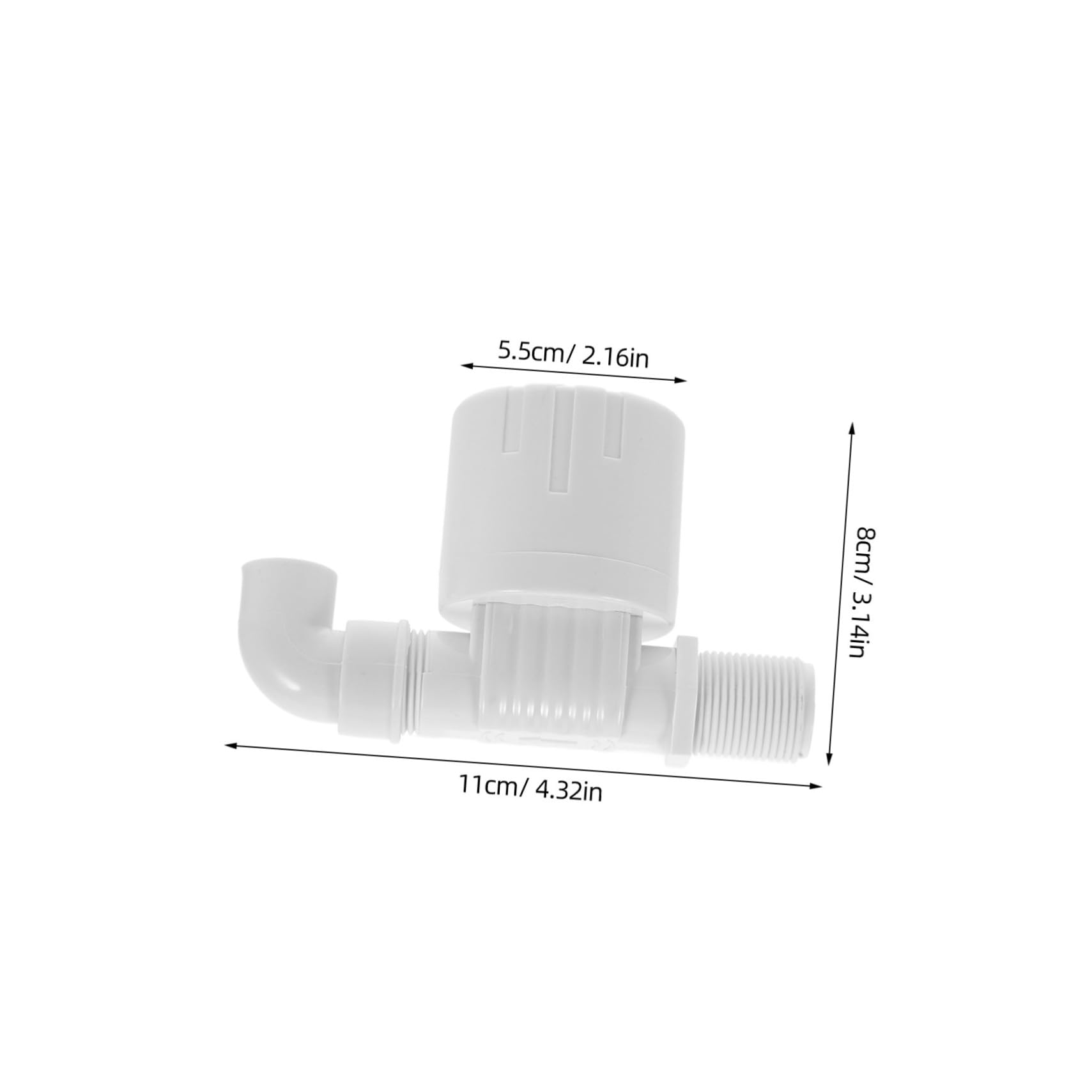 SOLUSTRE 1 Set Set Automatic Water Float Valve Float Switch Pond Auto Fill Float Valve Water Valve Aquarium Float Valve for Water Tank Pool Auto Fill Valve Float Plastic White