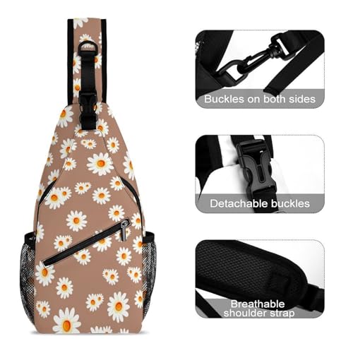 Aztec Ethnic Pattern Large Capacity Sling Bag Cross Chest Bag Travel Hiking Crossbody Bag Daypack for Women Men3