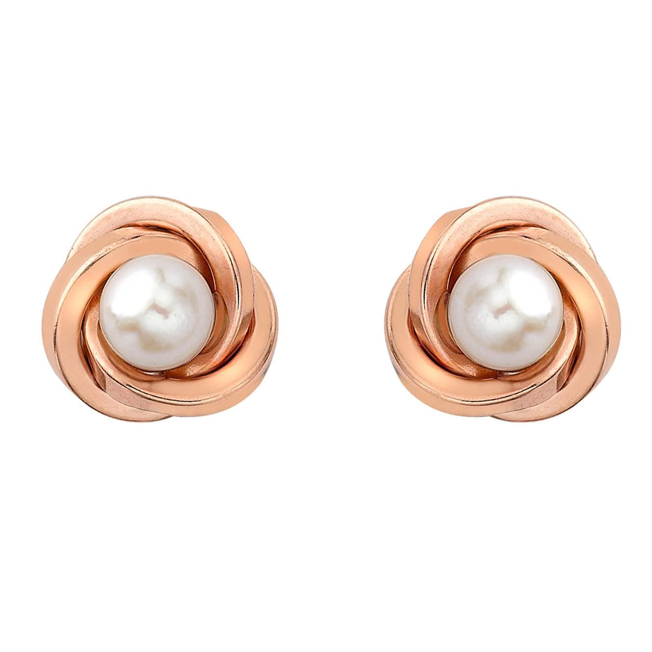 CARISSIMAGold Pendientes de mujer con oro rosa de 9 K (375/1000)