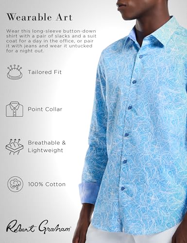 Robert Graham Mens Stelvio Long Sleeve Button Down Woven Shirt3
