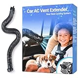 Car AC Vent Extender with USB Airflow Fan, Extendable Air Vent Hose for Backseat, AC Tube Back Seat Air Conditioning for Baby, Rear Seat Cooling Solution for Kids & Pets