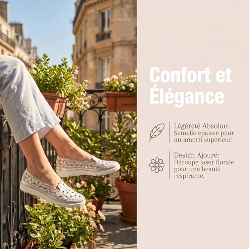 Chaussures plates souples anti-douleur semelle épaisse