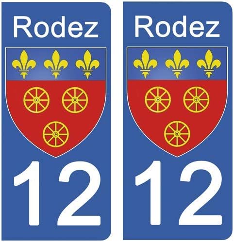 DECO-IDEES 1 Sticker Pour Plaque D'immatriculation Moto, 15