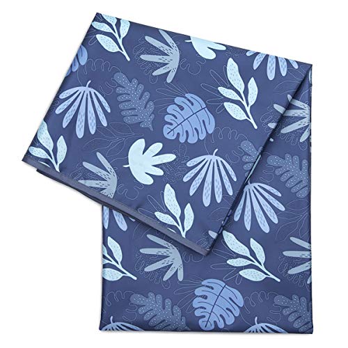 Bumkins Splat Mat, Waterproof, Washable for Floor or Table, Under Highchairs, Art, Crafts, Playtime 42x42, Blue Tropic