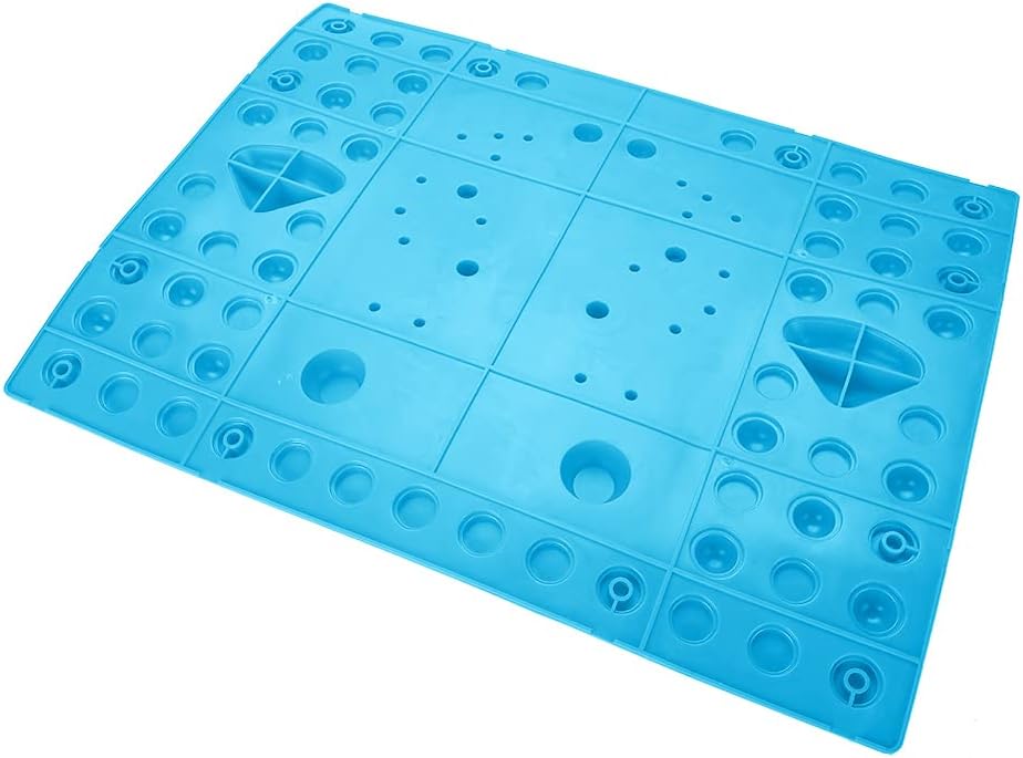 YUYTE Foot Massage Pad, Foot Massage Mat Reflexology Pads for Pain Relief and Point Release Magnet to Relax from Pressure and Leg Pain Can Be Used in Your Office(Blue)