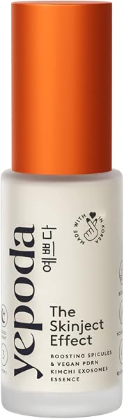 Yepoda The Skinject Effect - Essence épicée boosting de la peau avec PDRN végétalien - Raffine la texture de la peau et améliore l'absorption - Essence coréenne végétalienne pour tous les types de - 1