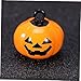 Angoily 4pcs Pumpkin Shaped Bell Decorative Pumpkins Ghost Skull Bells Pumpkin Pet Bells Cartoon Accessories, 1.9X1.9CM, Copper