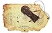 The Goonies Map and Key Replica Set | Pirate Theme Accessories | Premium Quality Movie Props |Perfect for Pop Culture Fans, Collector, Cosplay, Halloween, 80s Party, Kids Costumes, Theatre