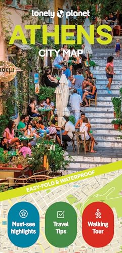 Lonely Planet Athens City Map: Durable, Waterproof, Easy-Fold Pla...