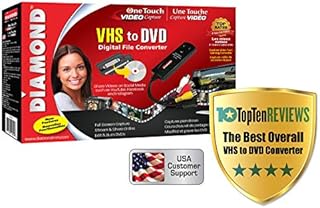 Diamond VC500 USB 2.0 One Touch VHS to DVD Video Capture Device with for Win7, Win8 & Win10