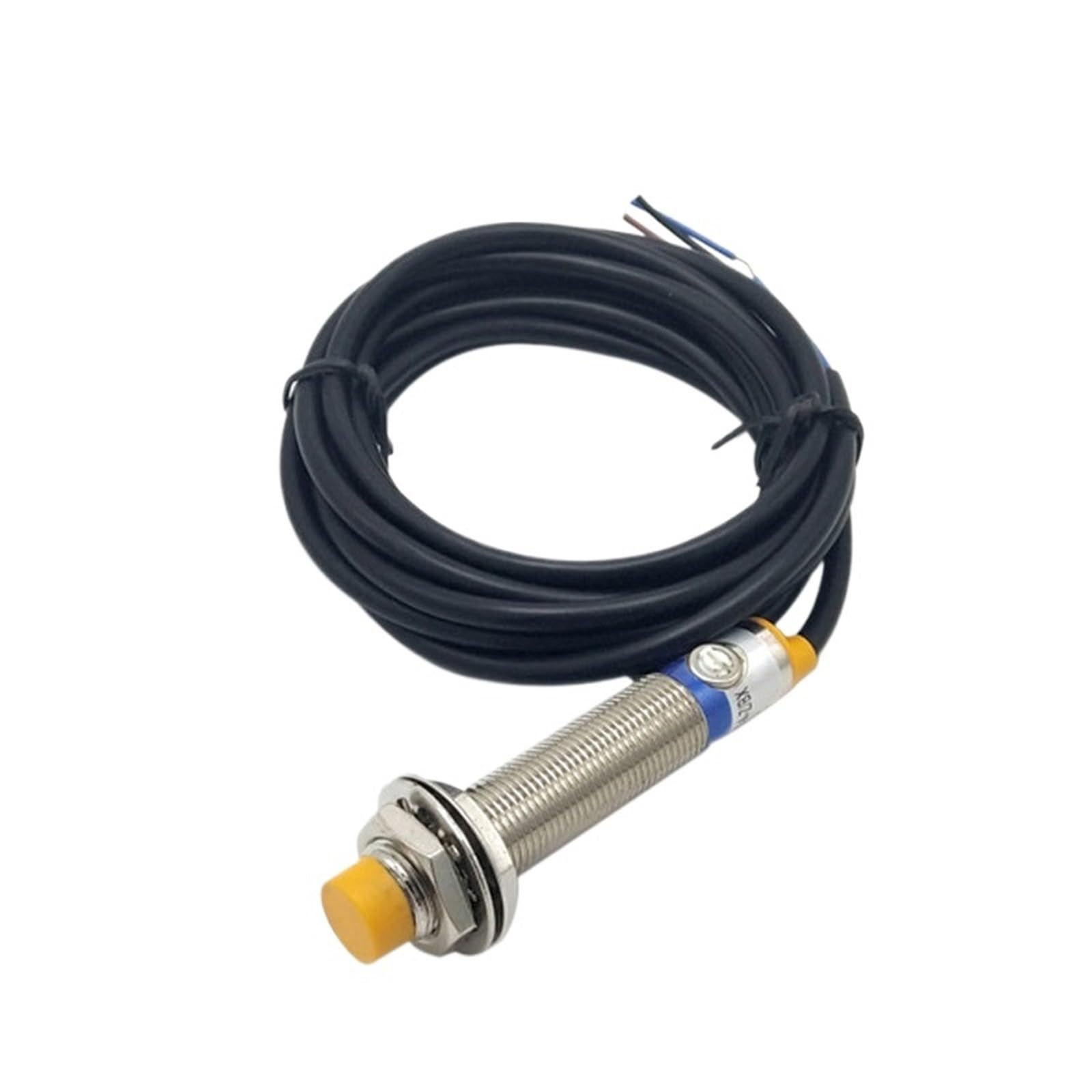 SSDXFJZR 1pcs Proximity Switch LJC12A3-5-Z Cylindrical Capacitive Approach Sensor 5mm Detecting Distance AX BX AY BY DC 6-36V(Ljc12a3-5-z-ay)