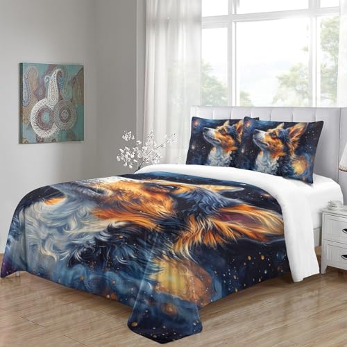 Parure de lit Berger Allemand 3D King 220x240cm contre les nuits fraîches