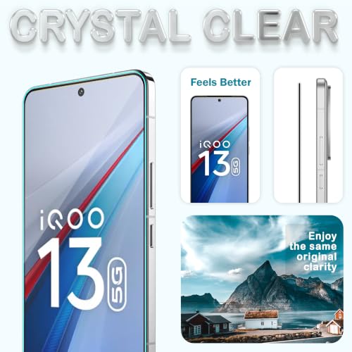 Image of ArmourPro Military-Grade Tempered Glass for IQOO 13-9H Anti Scratch, Edge-to-Edge Coverage, HD Clarity, Case Friendly, Smooth Touch, Easy Installation Kit with Cable Protector