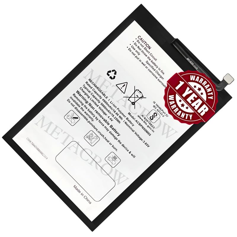 Image of Original ACBPN50M05 Battery Compatible with Micromax in 1b (E6523, E7533) - (5000mAh) - 1 Year Warranty BC46