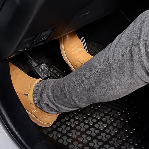 REZAW-PLAST Premium Floor Mats Set Compatible with Volvo V90 Cross Country 2017-2024 Automotive Floor Mats & Cargo Liners Tailored All Weather Custom Fit Car Accessories Black