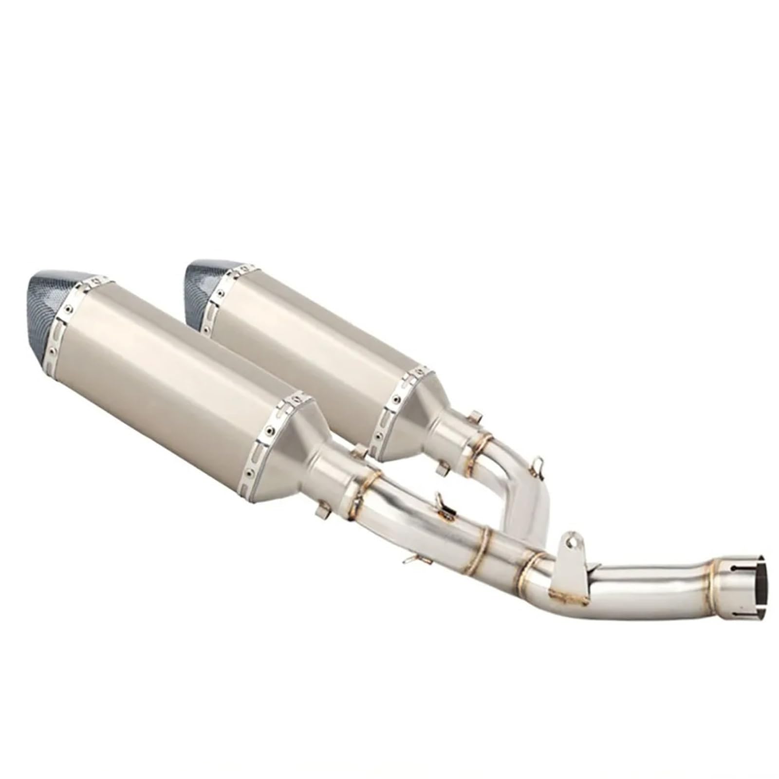 Scarico moto Silenziatore di scarico per moto in carbonio connettore tubo centrale completo Slip On per CRF450 R per RX 2015-2016 per CRF450(G)