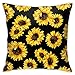 Poszewka na poduszkę hipsterska złote słoneczniki poszewka na poduszkę dekoracja projekt poszewka na poduszkę do wnętrz poszewka na poduszkę dla mamy, córki, najlepszego przyjaciela, 45 x 45 cm