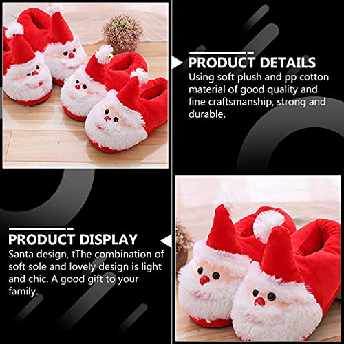 Generic Christmas Slippers Santa Slippers Christmas Anti- Skid Sole Winter Furry3